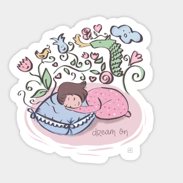 Dream on Sticker by nasia9toska